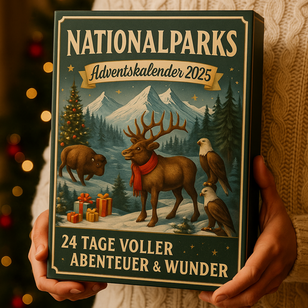 National Park Ornament Advent Calendar with 24 Hand-Painted Miniatures 2026