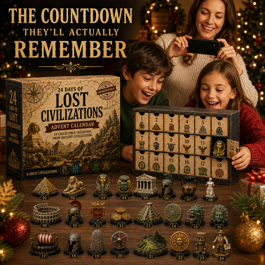 Ancient Civilisations Advent Calendar with 24 Archaeology Miniatures 2026