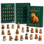 Tirello | Fillable Capybara Advent Calendar with 24 Compartments