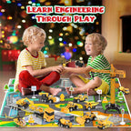 Kranoli | Construction Vehicle Advent Calendar for Kids with Crane and Play Board