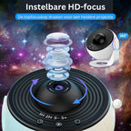 Starry Sky Projector with 12 Constellations & Timer – Night Light for Ceiling & Wall, Bedroom & Kids’ Room