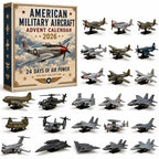 Military Aircraft Miniature Advent Calendar with 24 Model Planes 2026