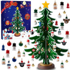 Wintavo | Christmas Tree Advent Calendar for Kids with 24 Hanging Ornaments