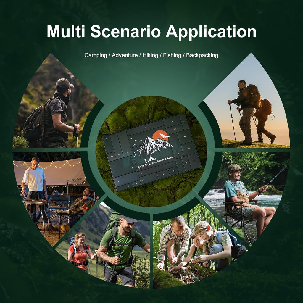 Wildaro | Survival Advent Calendar with 24 Outdoor Gear Items 2026