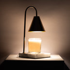 Candle Warmer Lamp with Timeless Marble Finish – Flameless Warmth