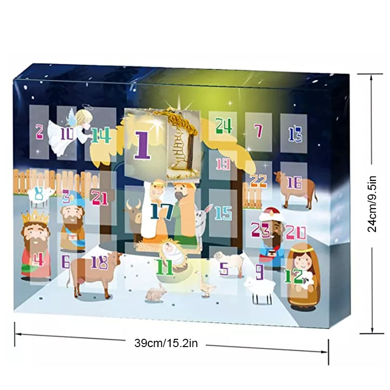 Noelino | Nativity Advent Calendar for Kids with 24 Play Figures