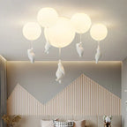 Bear & Balloon Pendant Light for Kids’ Room – Playful Ceiling Light with Warm LED for Bedroom & Living Room