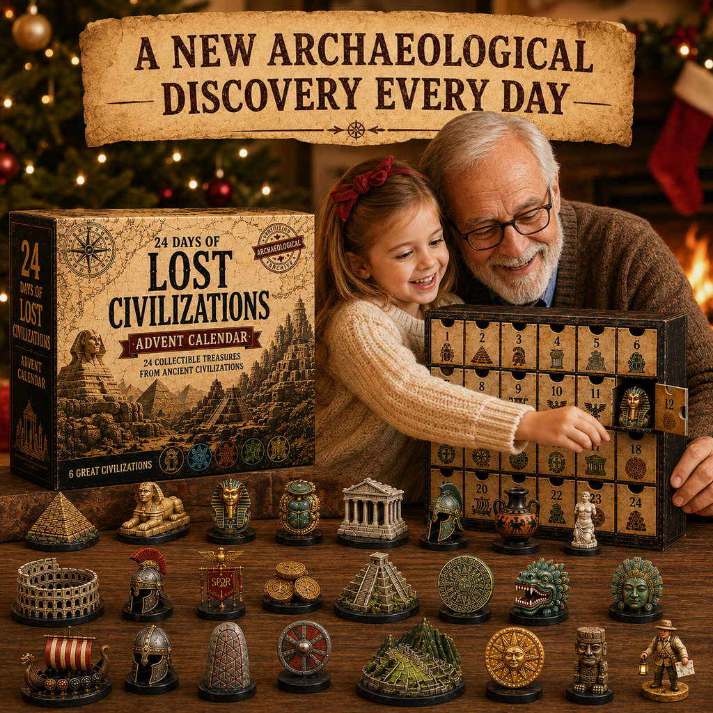 Ancient Civilisations Advent Calendar with 24 Archaeology Miniatures 2026