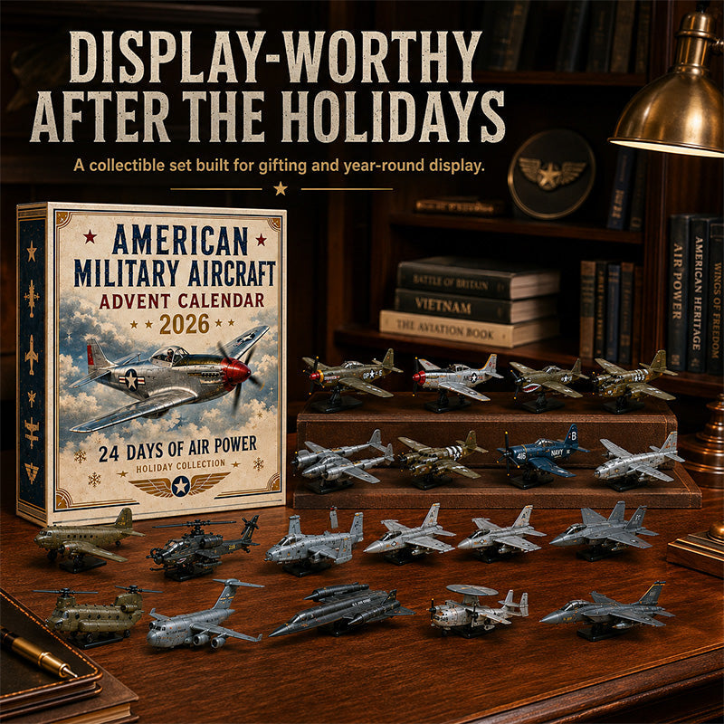 Military Aircraft Miniature Advent Calendar with 24 Model Planes 2026