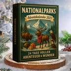 National Park Ornament Advent Calendar with 24 Hand-Painted Miniatures 2026