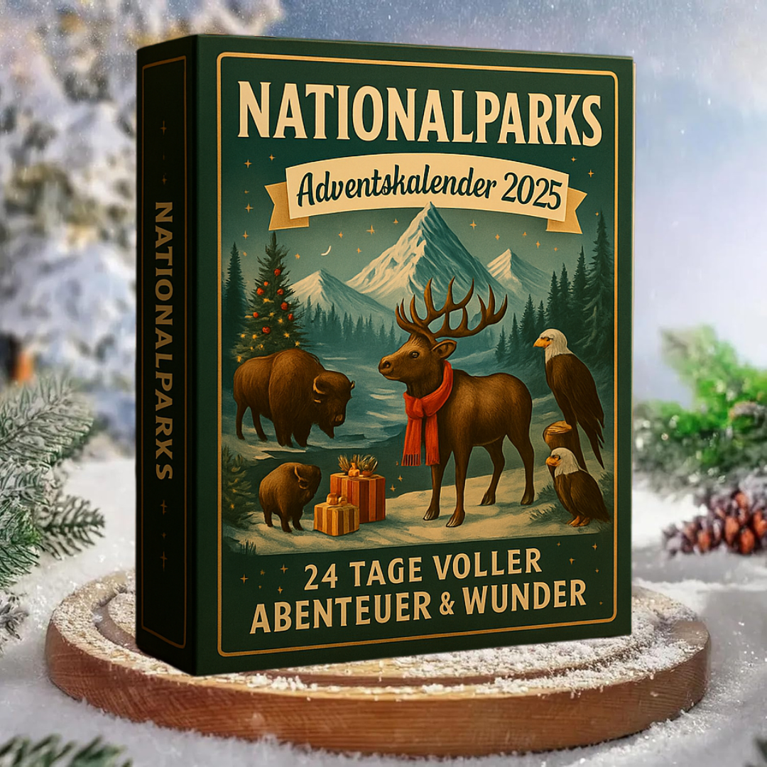 National Park Ornament Advent Calendar with 24 Hand-Painted Miniatures 2026