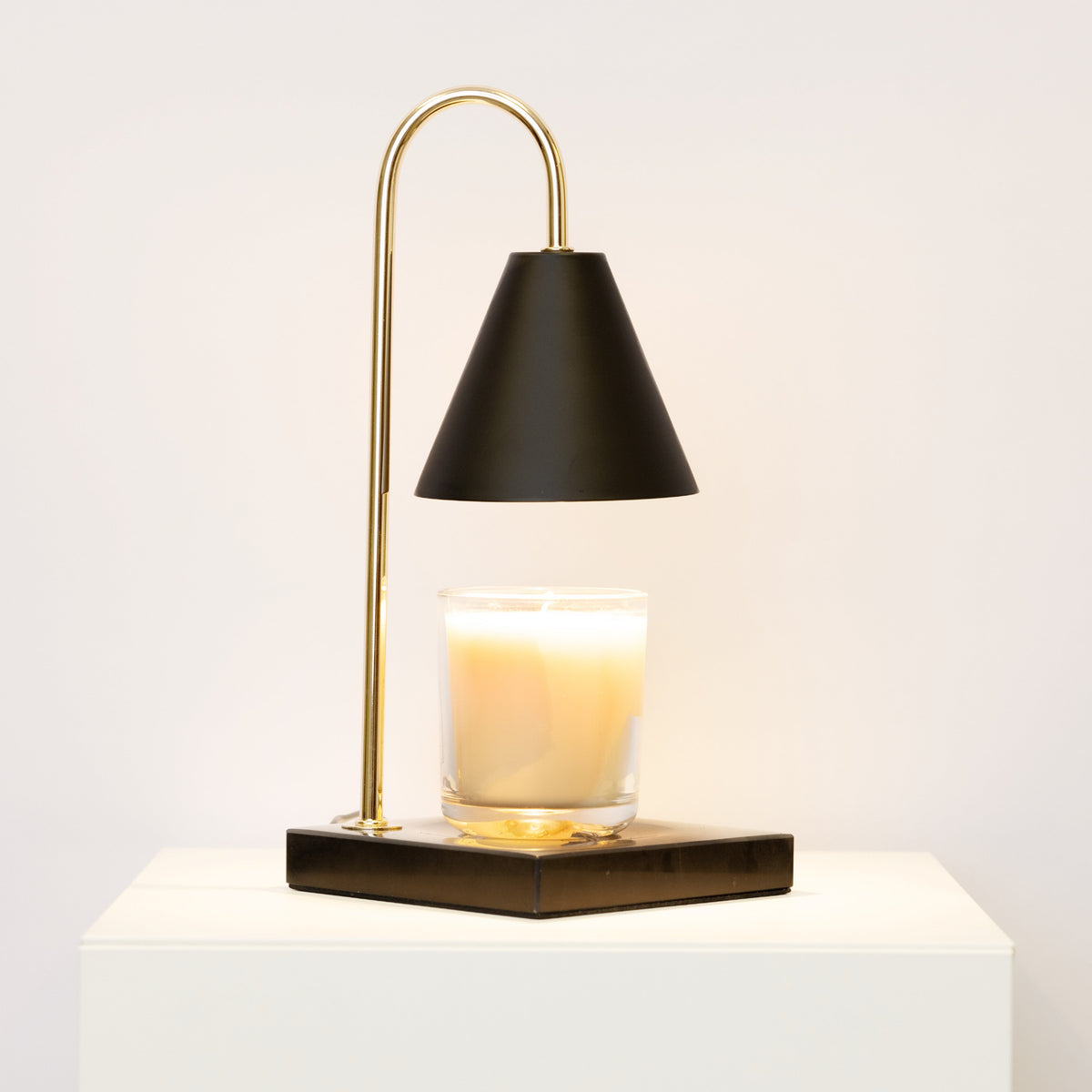 Candle Warmer Lamp with Timeless Marble Finish – Flameless Warmth