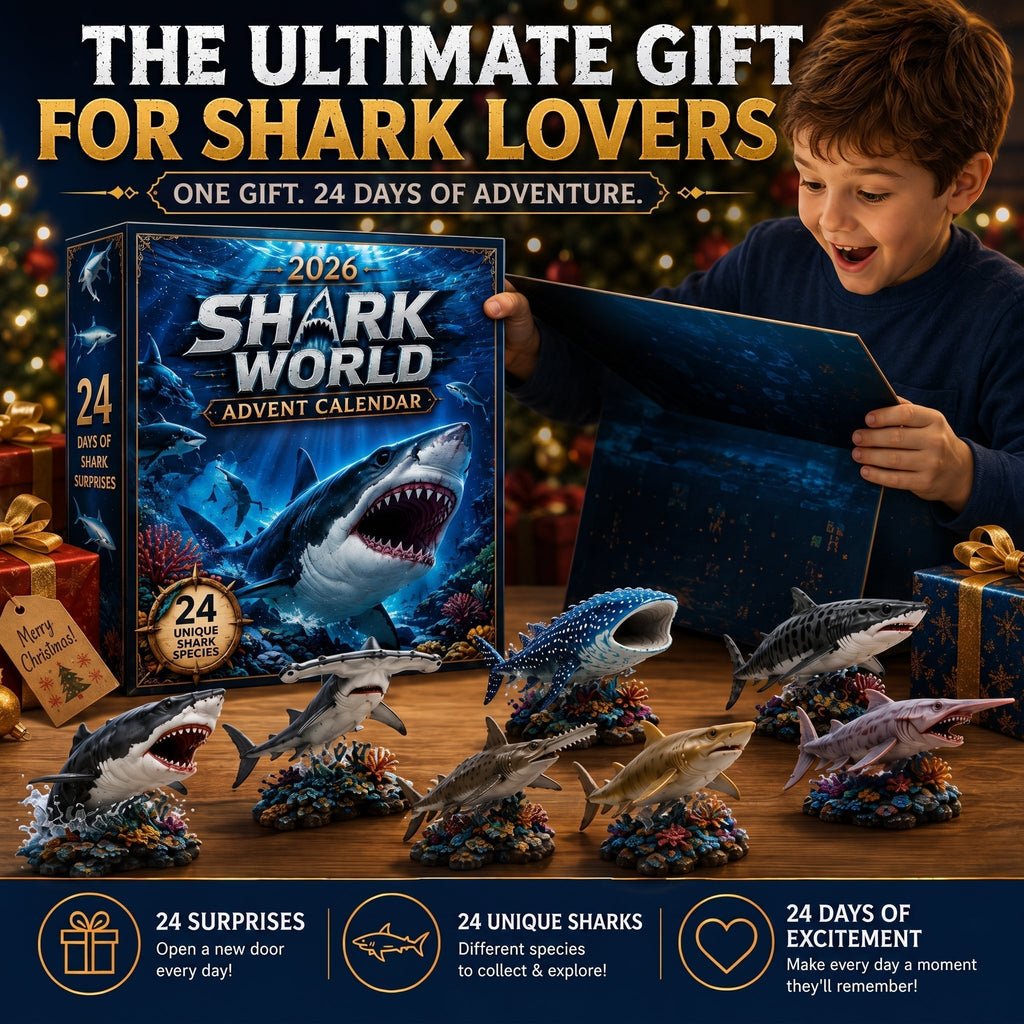 Haifina | Shark Figure Advent Calendar with 24 Collectible Sharks 2026