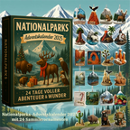 National Park Ornament Advent Calendar with 24 Hand-Painted Miniatures 2026
