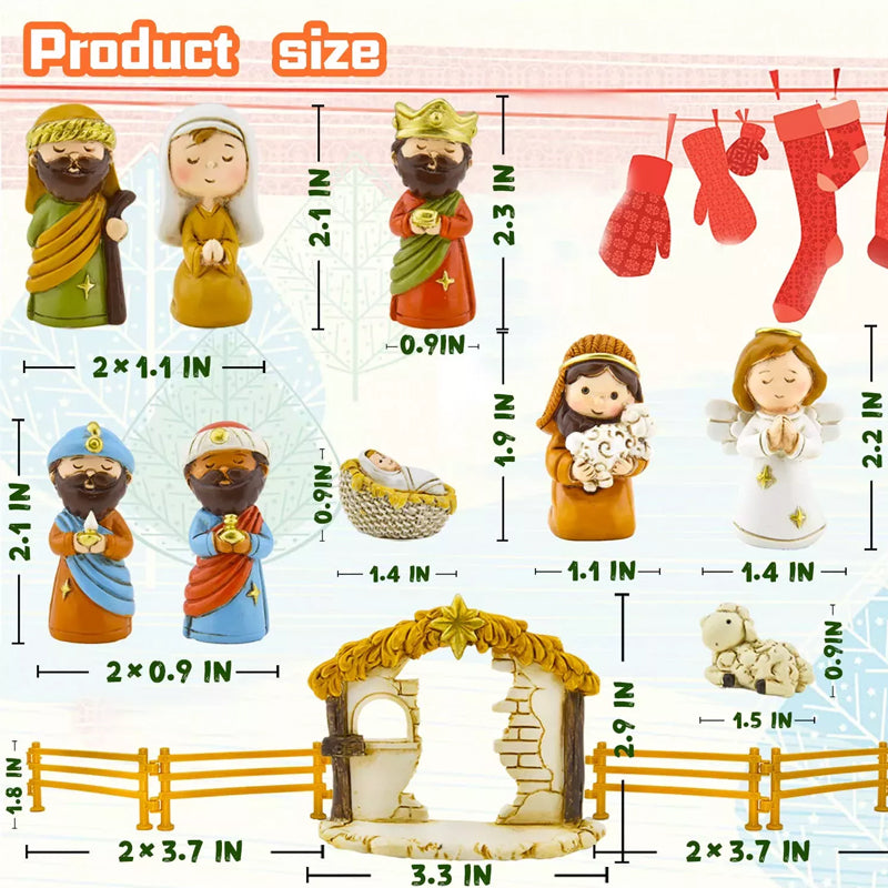 Noelino | Nativity Advent Calendar for Kids with 24 Play Figures