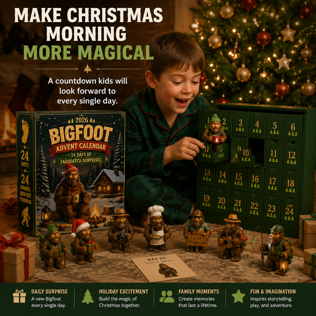 Bergolo | Bigfoot Figure Advent Calendar with 24 Collectible Figures