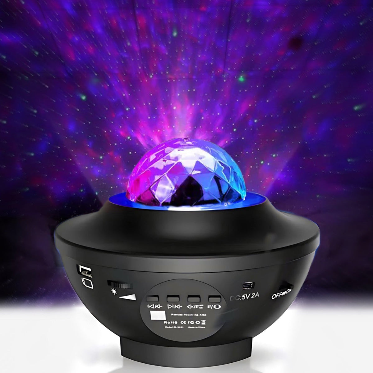Galaxy Star Projector with Bluetooth Sound & App Control – LED Night Light & Mood Light for the Bedroom
