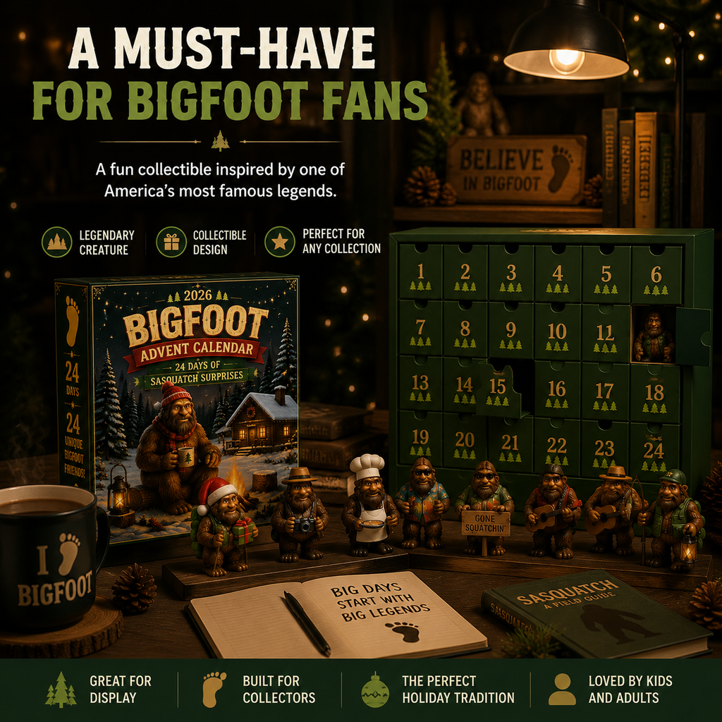 Bergolo | Bigfoot Figure Advent Calendar with 24 Collectible Figures