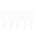 50 m LED Icicle Curtain Lights – Warm White Waterfall Effect for Outdoor Use