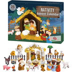 Noelino | Nativity Advent Calendar for Kids with 24 Play Figures