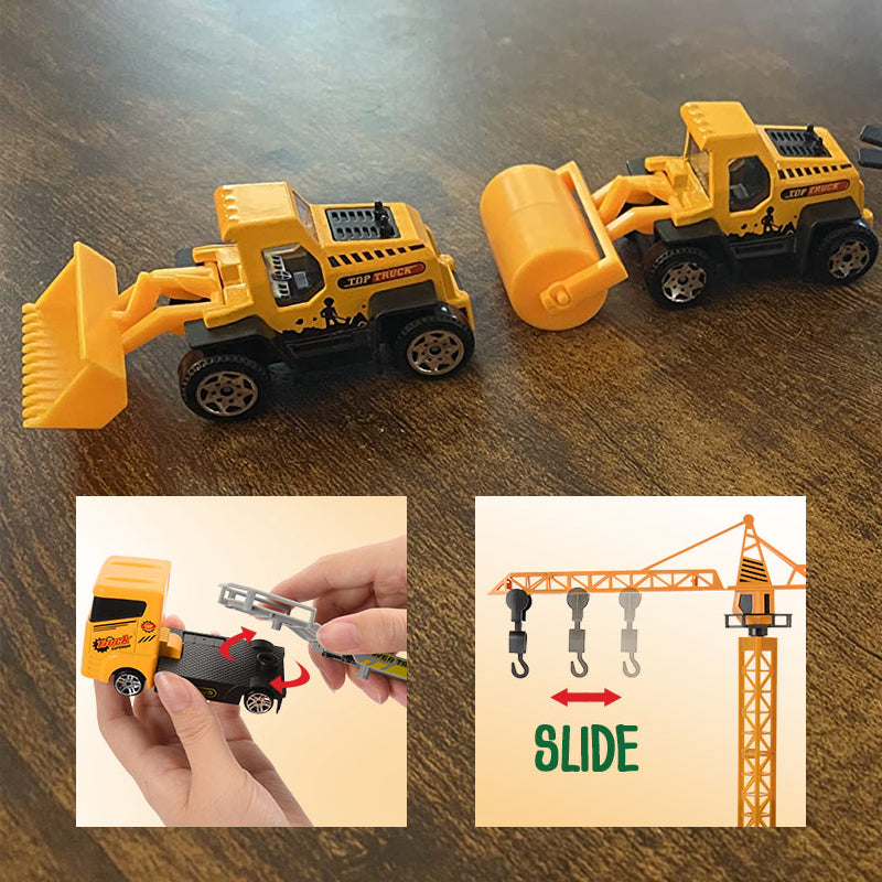 Kranoli | Construction Vehicle Advent Calendar for Kids with Crane and Play Board