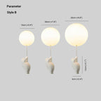 Bear & Balloon Pendant Light for Kids’ Room – Playful Ceiling Light with Warm LED for Bedroom & Living Room