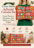 Cross Stitch Advent Calendar with 24 Daily Boxes of Needlework Supplies 2026