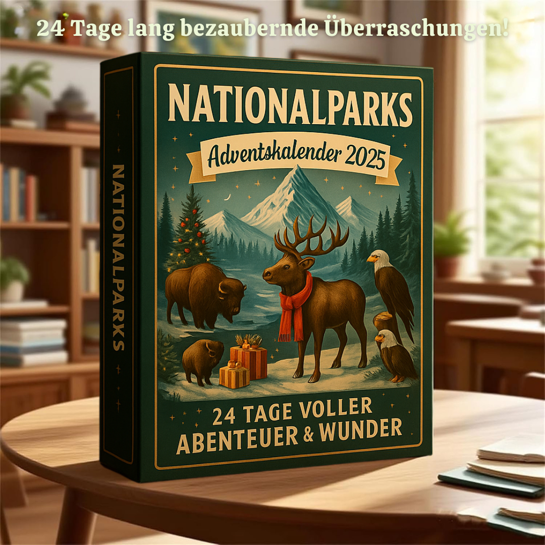 National Park Ornament Advent Calendar with 24 Hand-Painted Miniatures 2026