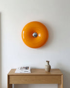 NARA Donut Glass Table Lamp – Dimmable, 3 Colour Temperatures, Bauhaus Design, Touch Control, Wall Mountable