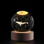 Crystal Ball Lamp with Coloured LED Lighting – Decorative Mood Light for Living Room & Bedroom