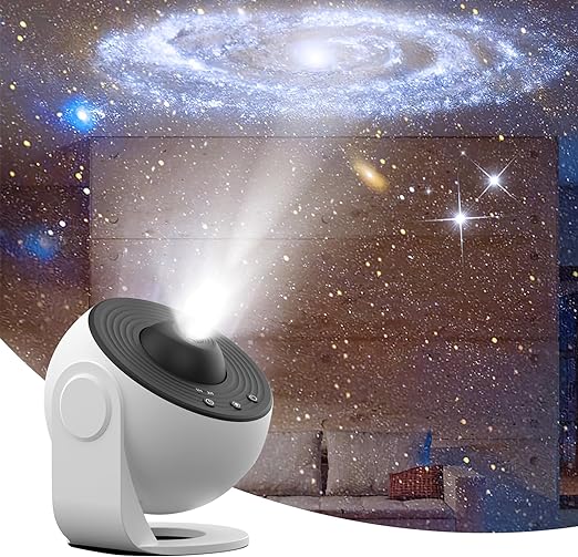 360° Rotating Star Projector Night Light with 13 Projection Discs – Galaxy & Starry Sky Mood Light