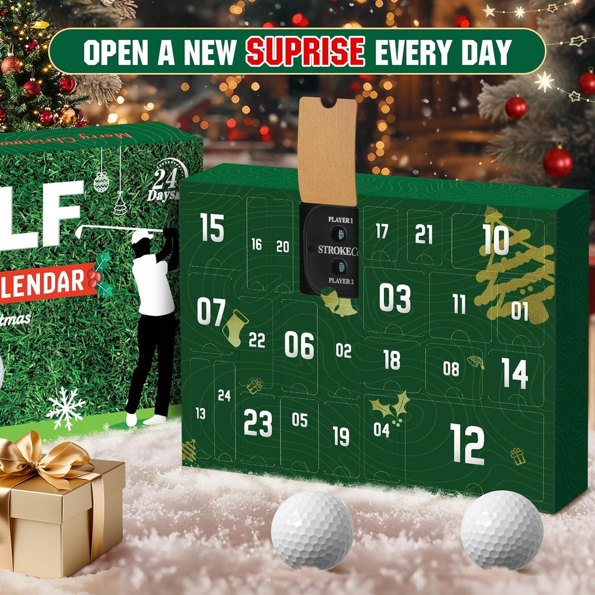 Fairlo | Golf Advent Calendar with 24 Golf Accessories for Golfers