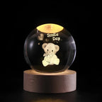 Crystal Ball Lamp with Coloured LED Lighting – Decorative Mood Light for Living Room & Bedroom
