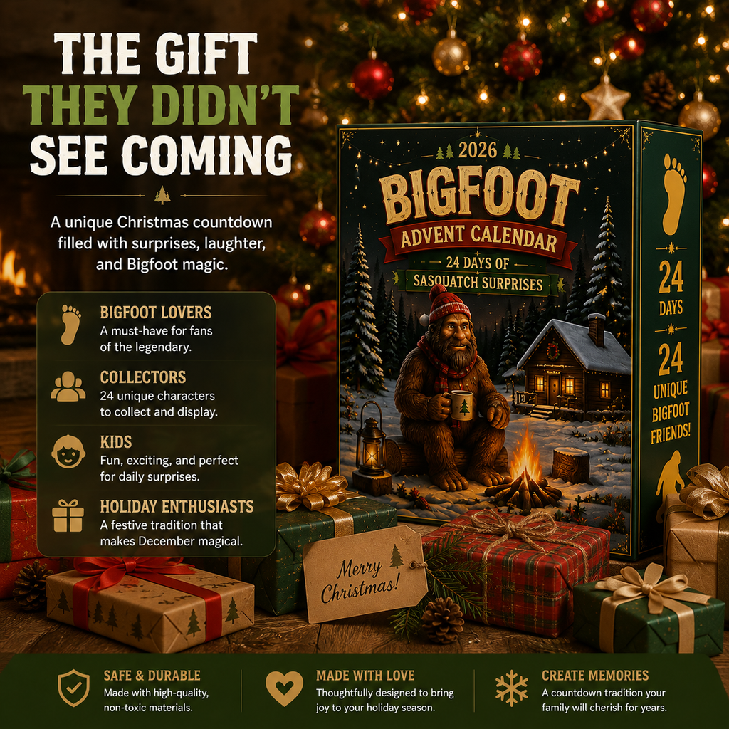 Bergolo | Bigfoot Figure Advent Calendar with 24 Collectible Figures