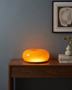 NARA Donut Glass Table Lamp – Dimmable, 3 Colour Temperatures, Bauhaus Design, Touch Control, Wall Mountable