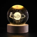 Crystal Ball Lamp with Coloured LED Lighting – Decorative Mood Light for Living Room & Bedroom