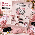 Volleyball Advent Calendar for Girls with 24 Hair and Sports Accessories 2026