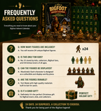 Bergolo | Bigfoot Figure Advent Calendar with 24 Collectible Figures