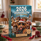 Zottelia | Highland Cow Figure Advent Calendar with 24 PVC Figures 2026