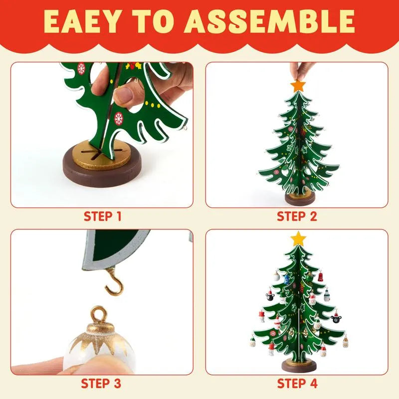 Wintavo | Christmas Tree Advent Calendar for Kids with 24 Hanging Ornaments