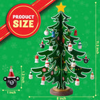 Wintavo | Christmas Tree Advent Calendar for Kids with 24 Hanging Ornaments