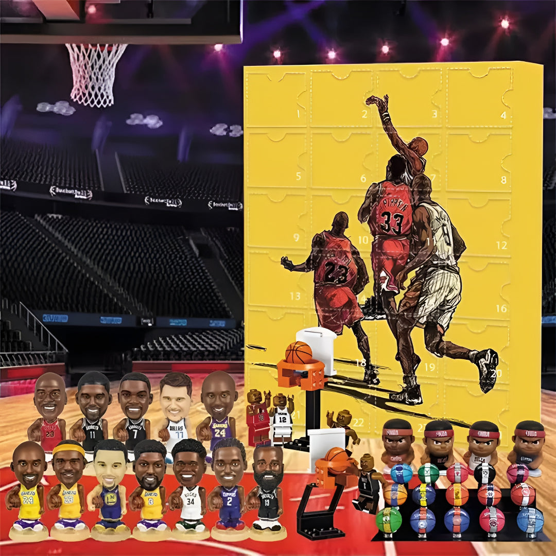 Basketball Figure Advent Calendar with Collectible Toy Figures 2026