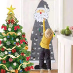 Father Christmas Felt Advent Calendar to Fill with 24 Pockets 2026
