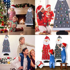 Father Christmas Felt Advent Calendar to Fill with 24 Pockets 2026