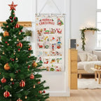 Advelia | Fillable Fabric Advent Calendar with 24 Pockets for Wall Hanging