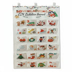 Advelia | Fillable Fabric Advent Calendar with 24 Pockets for Wall Hanging