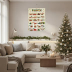 Fillable Fabric Wall Advent Calendar with 24 Compartments 2026