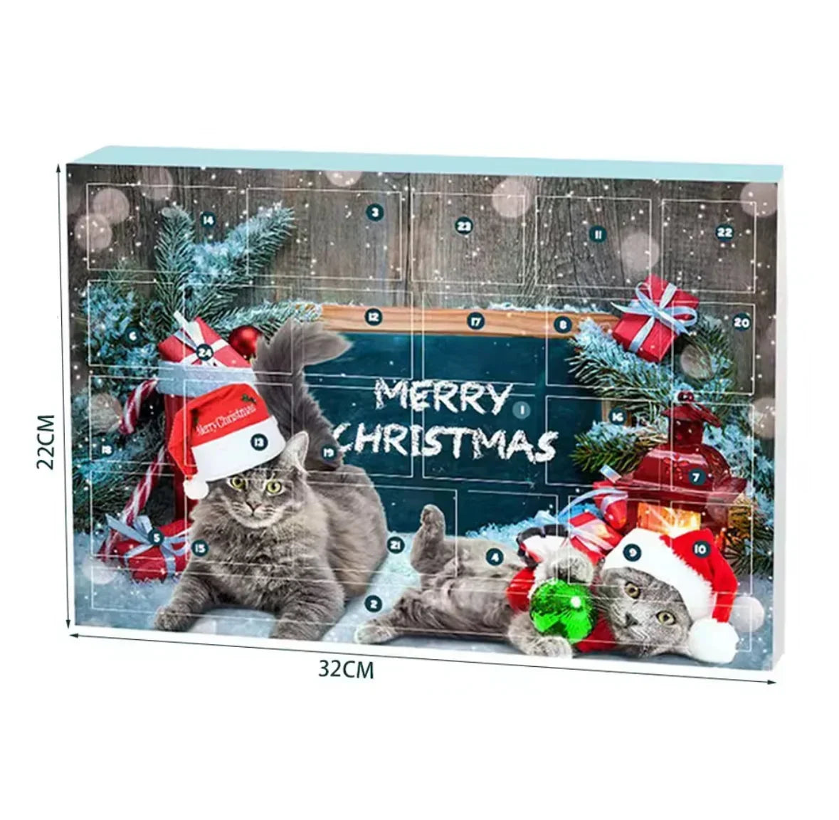 Pet Advent Calendar for Dogs or Cats with 24 Pet Toys 2026