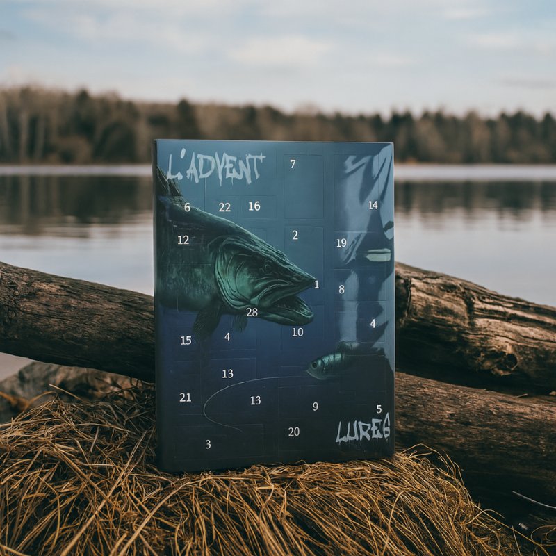 Koderia | Fishing Advent Calendar with 24 Metal and Plastic Lures