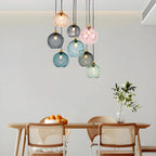 Smoked Glass Globe Pendant Light – Grey, E26, 20 cm, Mood Lighting for Dining Table, Living Room & Bedroom